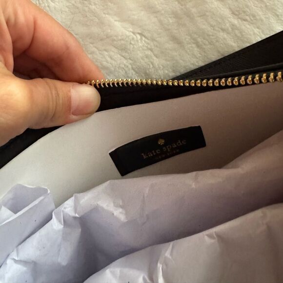 Madison Saffiano Leather Crescent Shoulder Bag - Picture 12 of 12